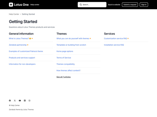 Lotus One Theme | Lotus Themes for Zendesk