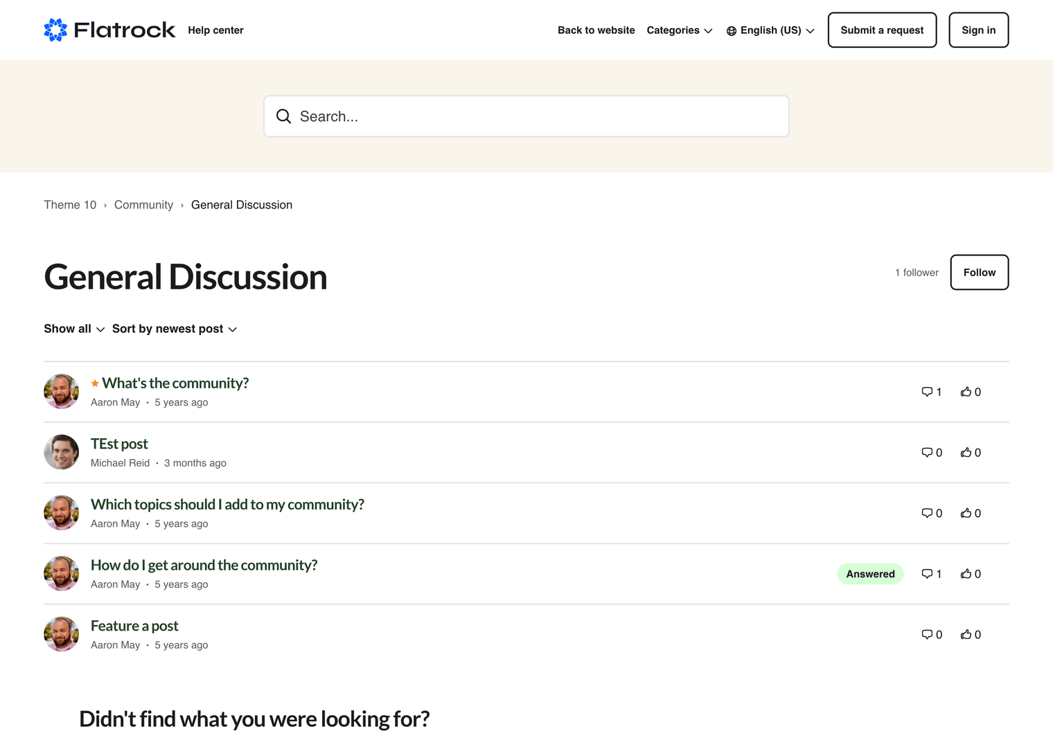 Zendesk Theme Flatrock  Community Discussion