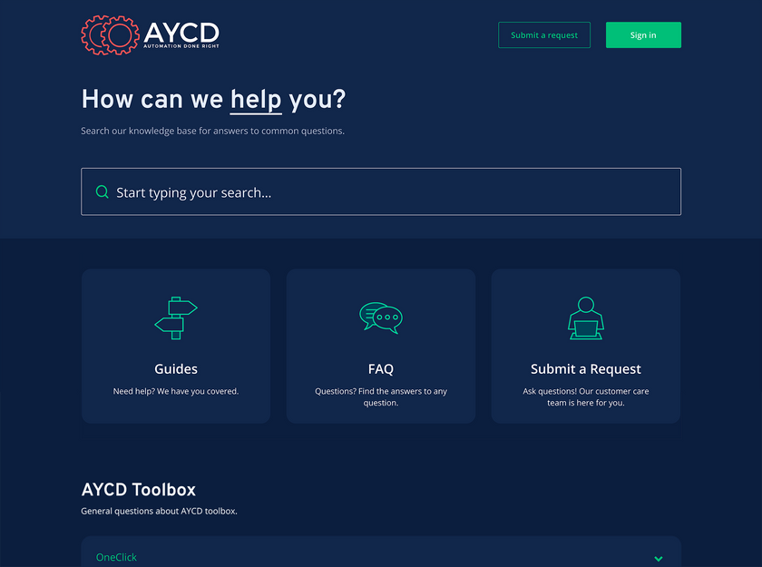 Customization example