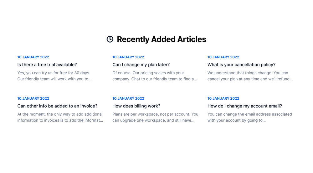 Recent Articles