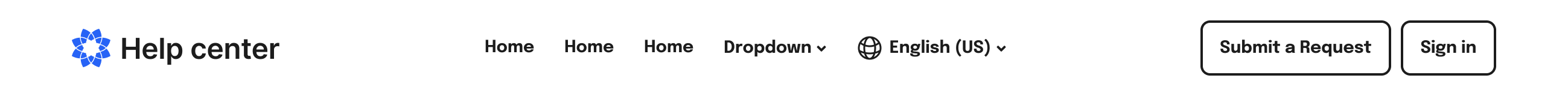 Zendesk Theme Header Patterns